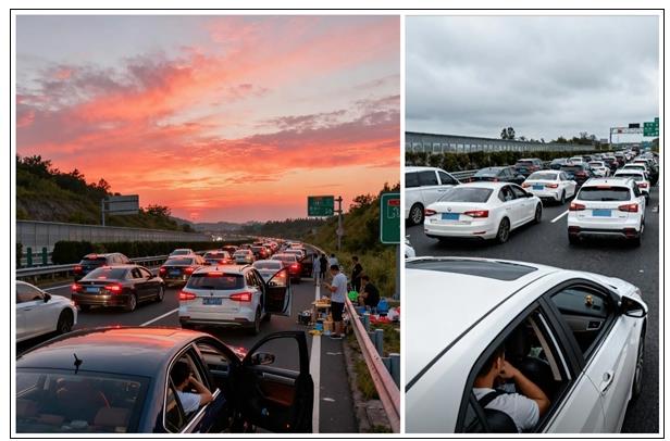 杭州出发开了14个小时才到合肥