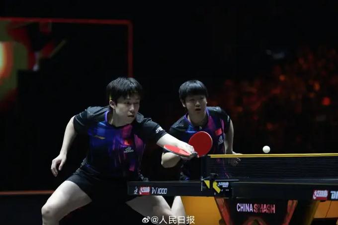 孙颖莎王楚钦赢国乒内战晋级半决赛