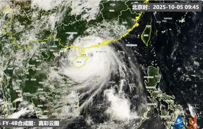 台风麦德姆登陆广东 最大风力14级