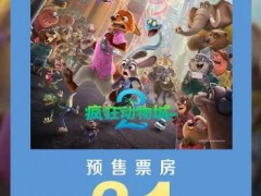 疯狂动物城2预售票房超哪吒2 《疯狂动物城2》是迪士尼动画电影《疯狂动物城》的续作!